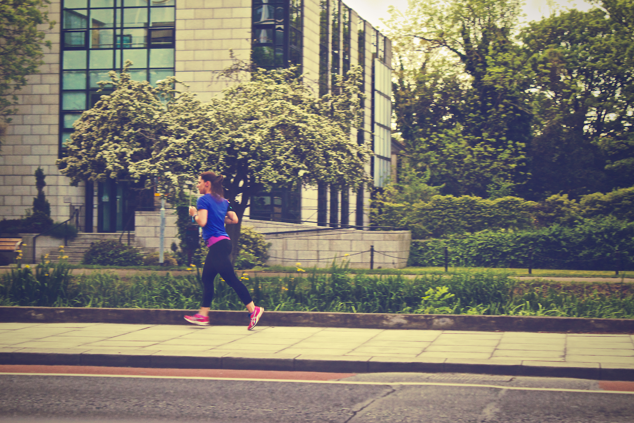 woman running