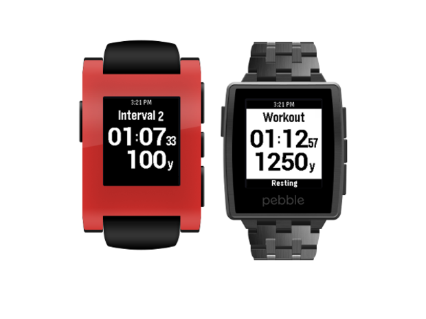 Pebble with fitness tracking